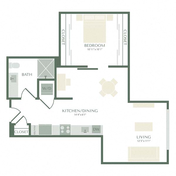 Floor plan layout diagram for UA5